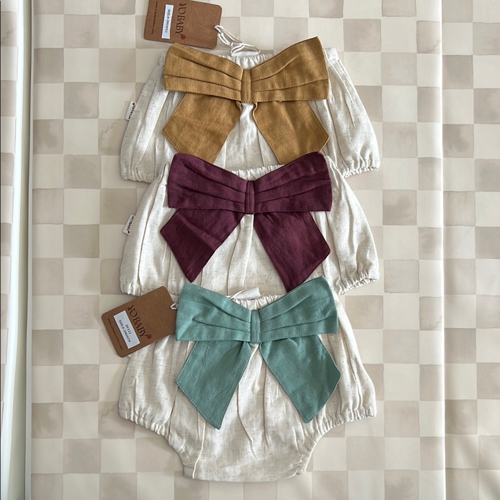 NWT Yo Baby Bow Bloomers 0-3M